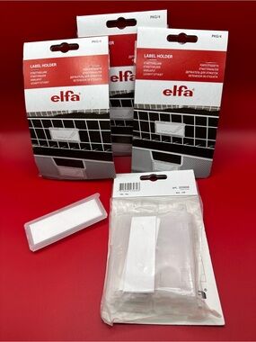 ELF Red and White Label Holders